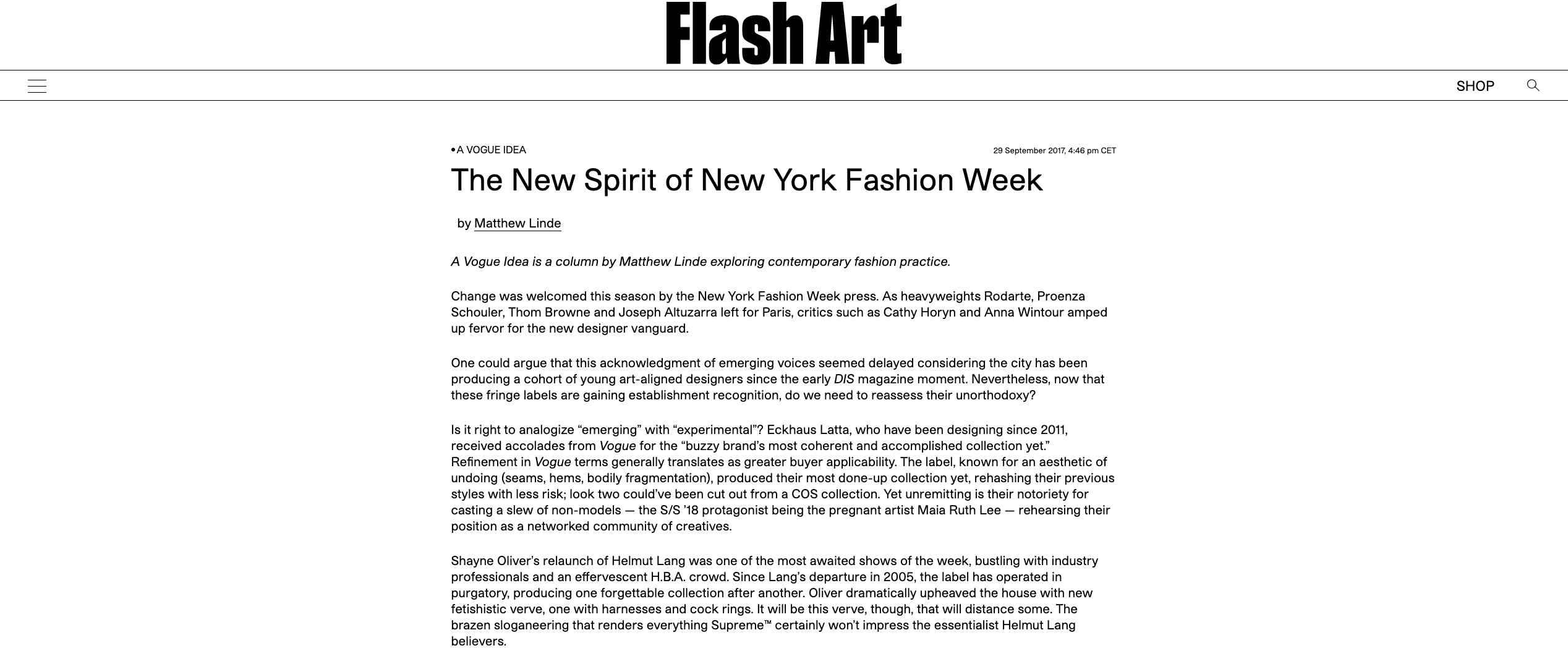 The New Spirit of New York Fashion Week 